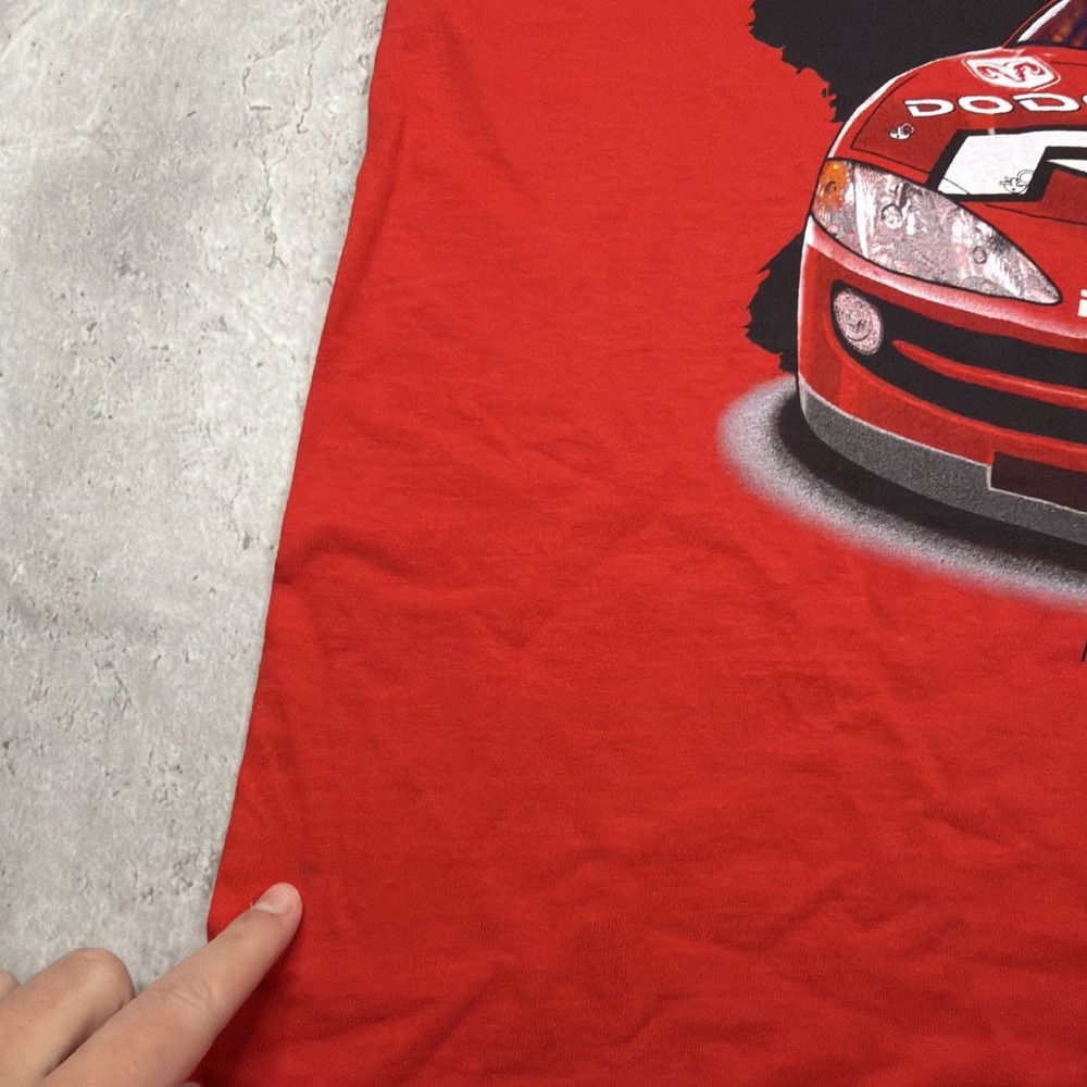 Vintage Dodge Motorsports Nascar Shirt Mens Medium Red Racing USA 90s 00s Y2K - Picture 4 of 6